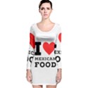 I love Mexican food Long Sleeve Velvet Bodycon Dress View1