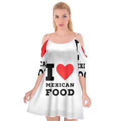 I Love Mexican Food Cutout Spaghetti Strap Chiffon Dress by ilovewhateva