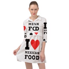 I Love Mexican Food Mini Skater Shirt Dress by ilovewhateva