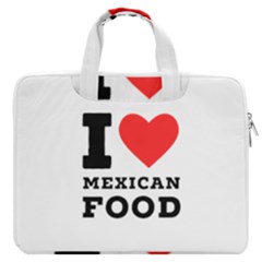 I Love Mexican Food Macbook Pro 16  Double Pocket Laptop Bag  by ilovewhateva