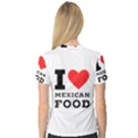 I love Mexican food V-Neck Sport Mesh Tee View2