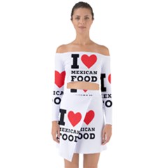 I Love Mexican Food Off Shoulder Top With Skirt Set by ilovewhateva