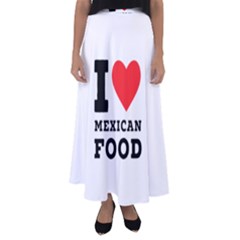 I Love Mexican Food Flared Maxi Skirt by ilovewhateva