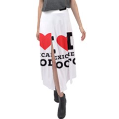 I Love Mexican Food Velour Split Maxi Skirt by ilovewhateva