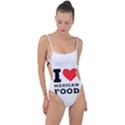 I love Mexican food Tie Strap One Piece Swimsuit View1