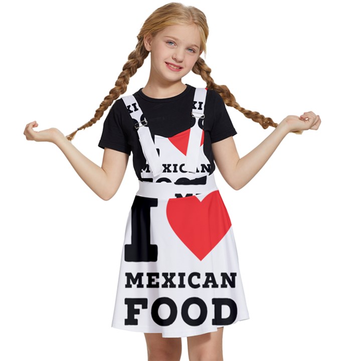 I love Mexican food Kids  Apron Dress