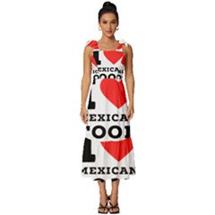 I Love Mexican Food Tie-strap Tiered Midi Chiffon Dress by ilovewhateva