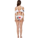 I love French food Ruffle Edge Tie Up Bikini Set	 View4