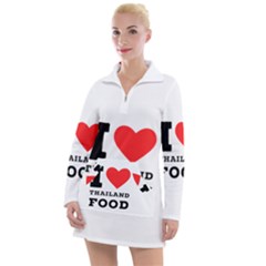 I Love Thailand Food Women s Long Sleeve Casual Dress by ilovewhateva