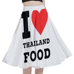 I Love Thailand Food A-line Full Circle Midi Skirt With Pocket by ilovewhateva