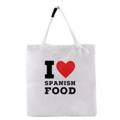 I Love Spanish Food Grocery Tote Bag by ilovewhateva