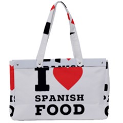 I Love Spanish Food Canvas Work Bag by ilovewhateva