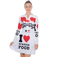 I Love Spanish Food Long Sleeve Panel Dress by ilovewhateva