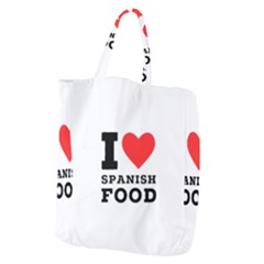 I Love Spanish Food Giant Grocery Tote by ilovewhateva