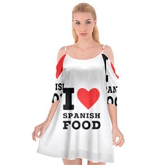 I Love Spanish Food Cutout Spaghetti Strap Chiffon Dress by ilovewhateva