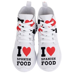 I Love Spanish Food Women s Lightweight High Top Sneakers by ilovewhateva