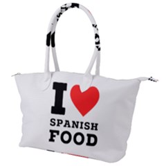 I Love Spanish Food Canvas Shoulder Bag by ilovewhateva