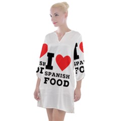 I Love Spanish Food Open Neck Shift Dress by ilovewhateva