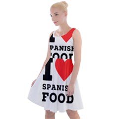 I Love Spanish Food Knee Length Skater Dress by ilovewhateva