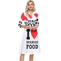 I Love Spanish Food Classy Knee Length Dress by ilovewhateva