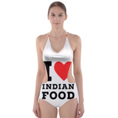 I Love Indian Food Cut-out One Piece Swimsuit by ilovewhateva