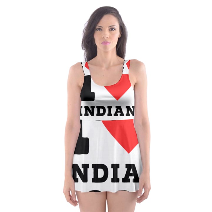 I love Indian food Skater Dress Swimsuit