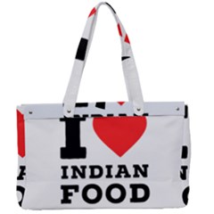 I Love Indian Food Canvas Work Bag by ilovewhateva