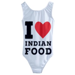 I love Indian food Kids  Cut-Out Back One Piece Swimsuit