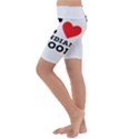 I love Indian food Kids  Lightweight Velour Cropped Yoga Leggings View2