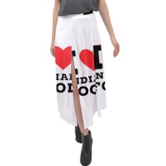 I Love Indian Food Velour Split Maxi Skirt by ilovewhateva