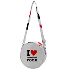 I Love Indian Food Crossbody Circle Bag by ilovewhateva