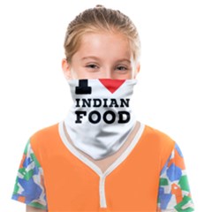 I Love Indian Food Face Covering Bandana (kids) by ilovewhateva