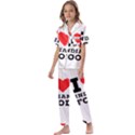 I love Indian food Kids  Satin Short Sleeve Pajamas Set View1