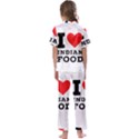 I love Indian food Kids  Satin Short Sleeve Pajamas Set View2