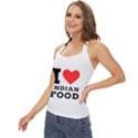 I love Indian food Basic Halter Top View2