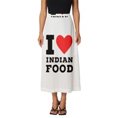 I Love Indian Food Classic Midi Chiffon Skirt by ilovewhateva