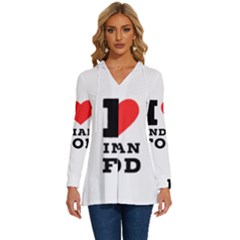 I love Indian food Long Sleeve Drawstring Hooded Top