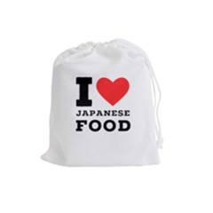 I Love Japanese Food Drawstring Pouch (large) by ilovewhateva