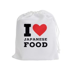 I Love Japanese Food Drawstring Pouch (xl) by ilovewhateva