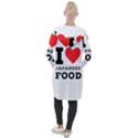 I love Japanese food Hooded Pocket Cardigan View2