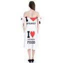 I love Japanese food Shoulder Tie Bardot Midi Dress View2