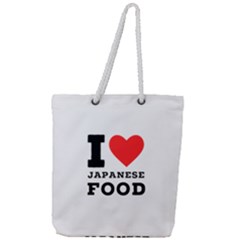 I Love Japanese Food Full Print Rope Handle Tote (large) by ilovewhateva