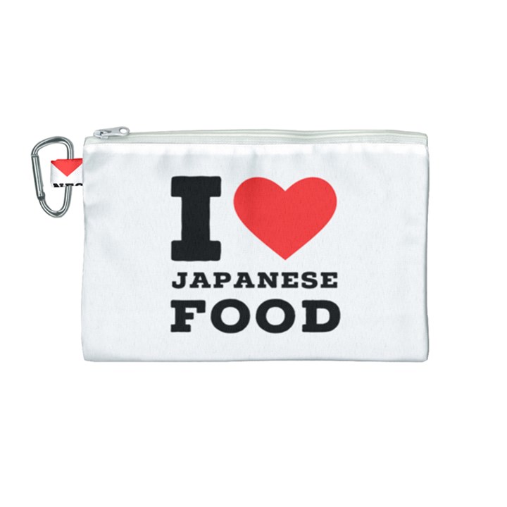 I love Japanese food Canvas Cosmetic Bag (Medium)