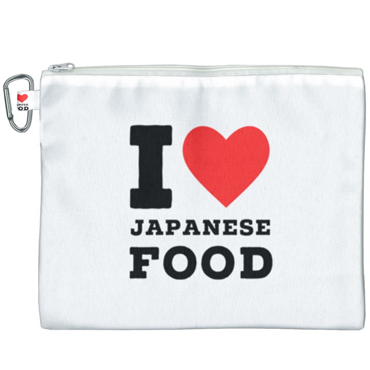 I love Japanese food Canvas Cosmetic Bag (XXXL)