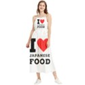 I love Japanese food Boho Sleeveless Summer Dress View1