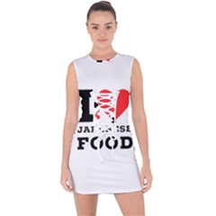 I Love Japanese Food Lace Up Front Bodycon Dress by ilovewhateva