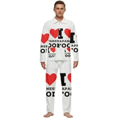 I Love Japanese Food Men s Long Sleeve Velvet Pocket Pajamas Set by ilovewhateva