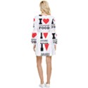 I love Japanese food Tiered Long Sleeve Mini Dress View2