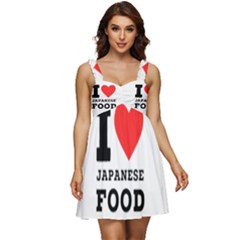 I Love Japanese Food Ruffle Strap Babydoll Chiffon Dress by ilovewhateva