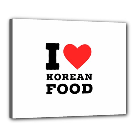 I Love Korean Food Canvas 20  X 16  (stretched) by ilovewhateva